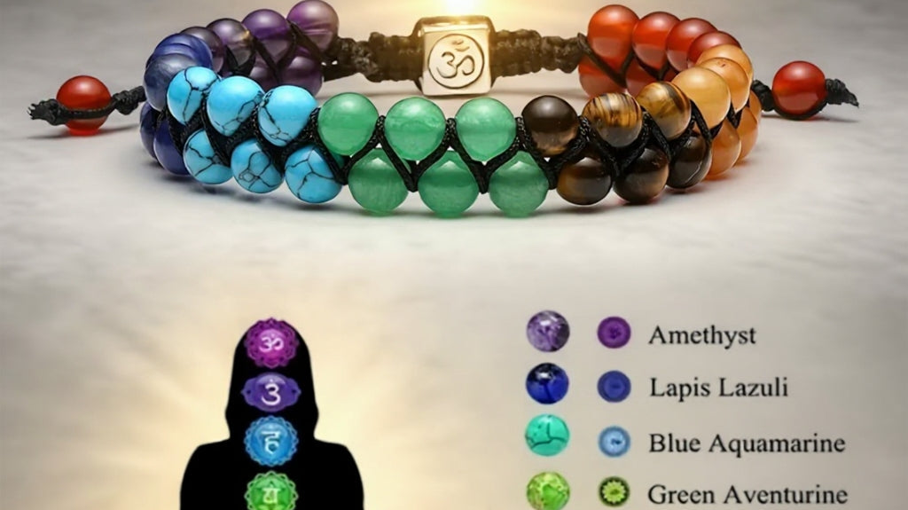 7 Chakra Double Row Bracelet