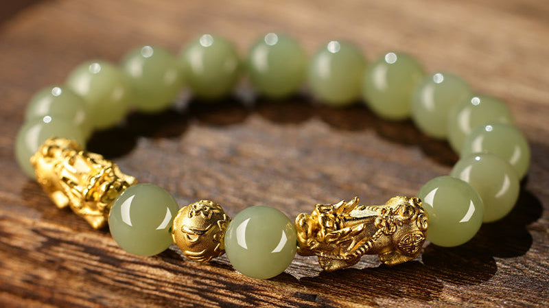 Gold Pixiu Feng Shui Bracelet