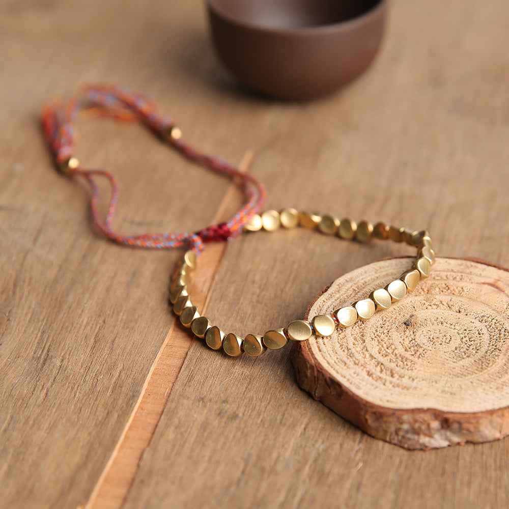 Tibetan Copper Beads Bracelet