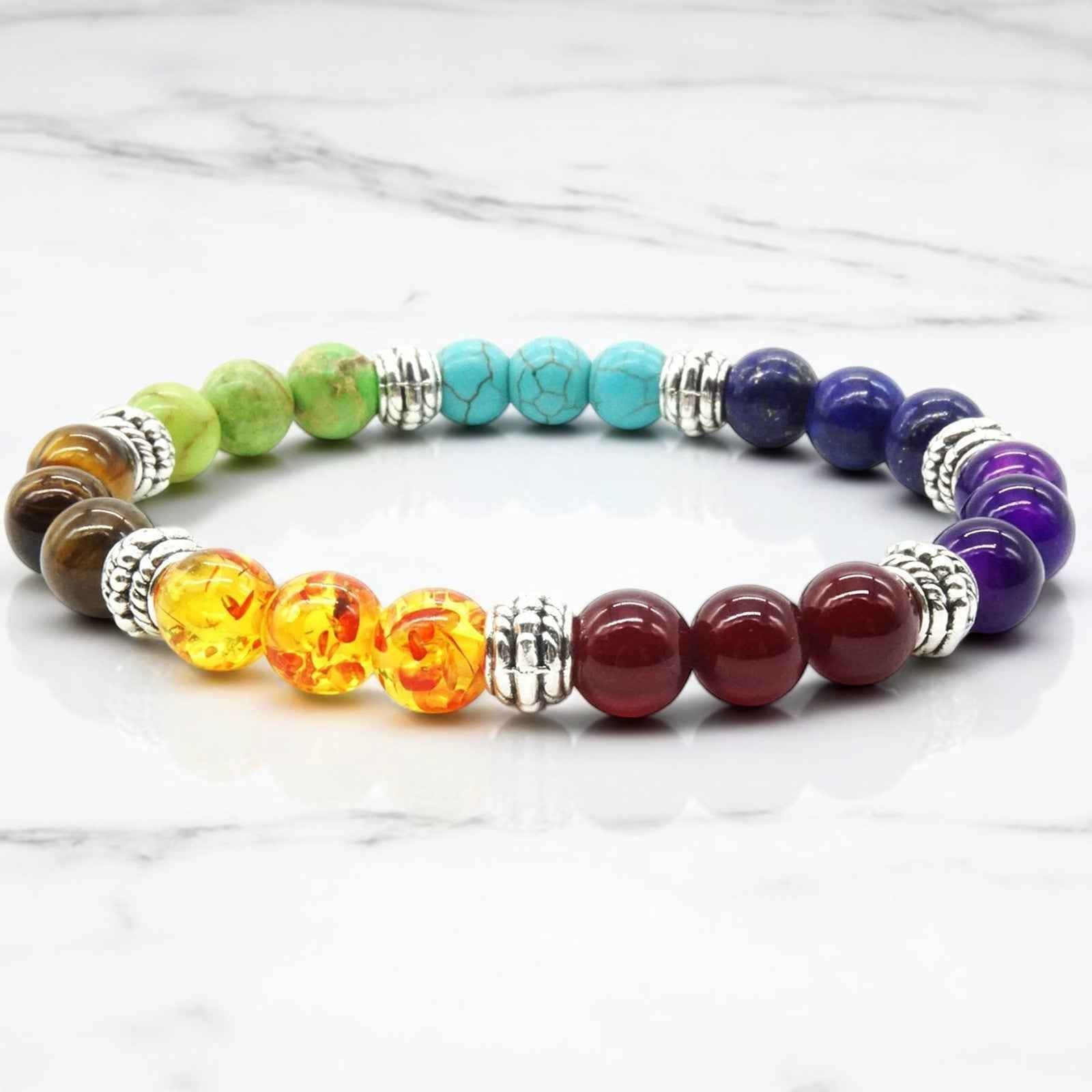 7 Chakra Stones Crystals Balance Bracelet