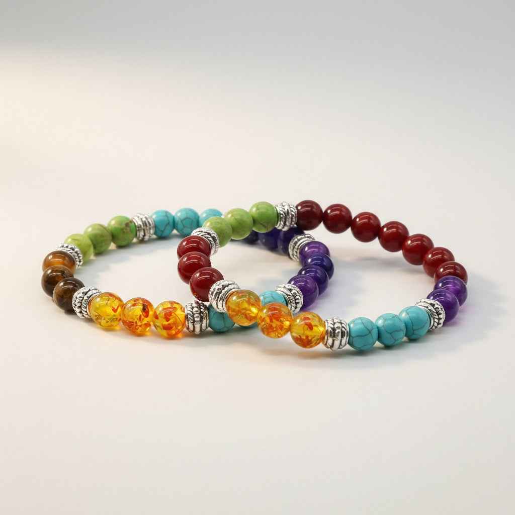 7 Chakra Stones Crystals Balance Bracelet