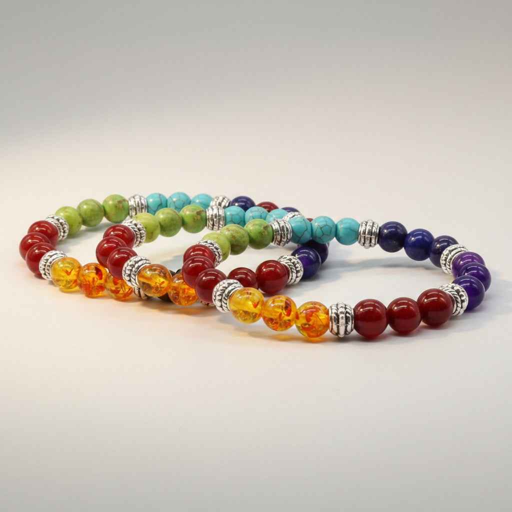 7 Chakra Stones Crystals Balance Bracelet