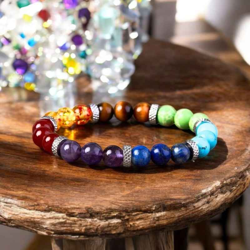 7 Chakra Stones Crystals Balance Bracelet