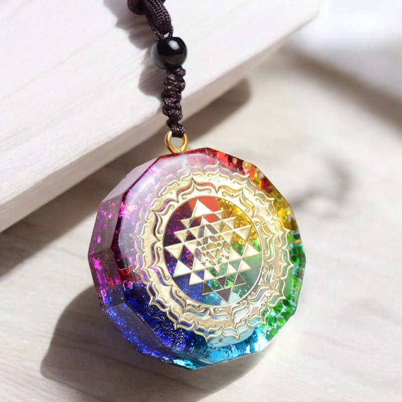 7 Chakra Energy Crystal Balance Pendant Necklace1