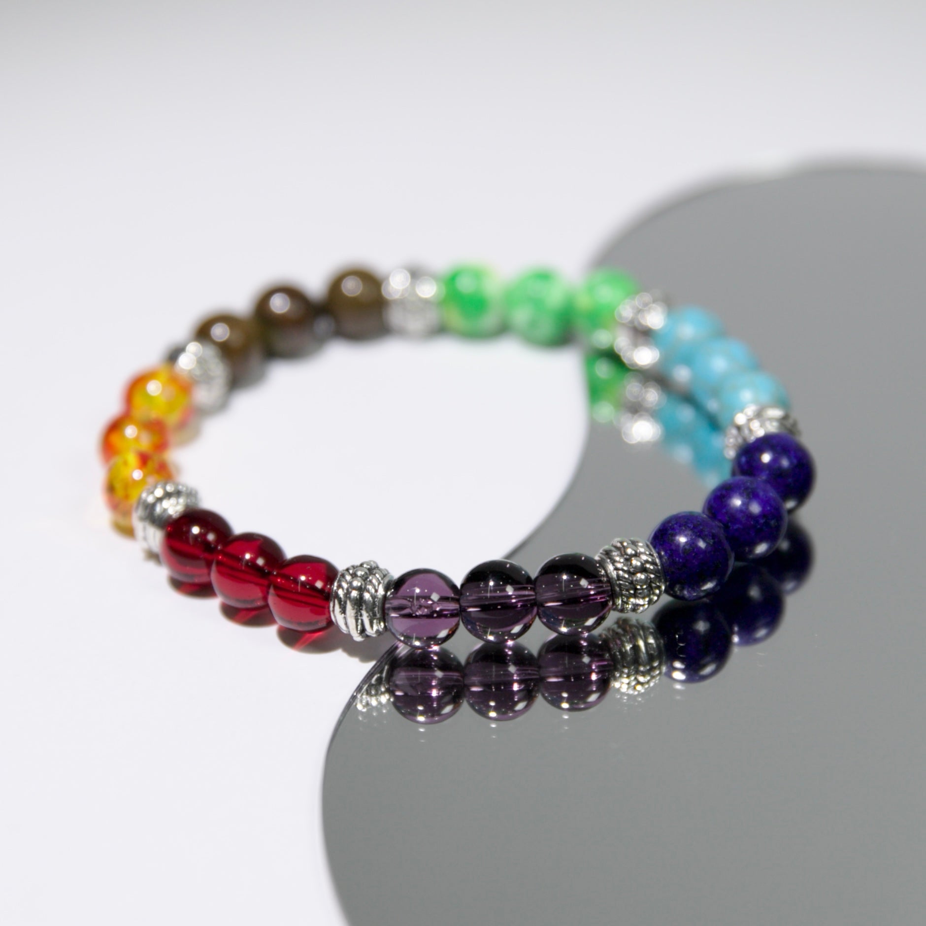 7 Chakra Stones Crystals Balance Bracelet