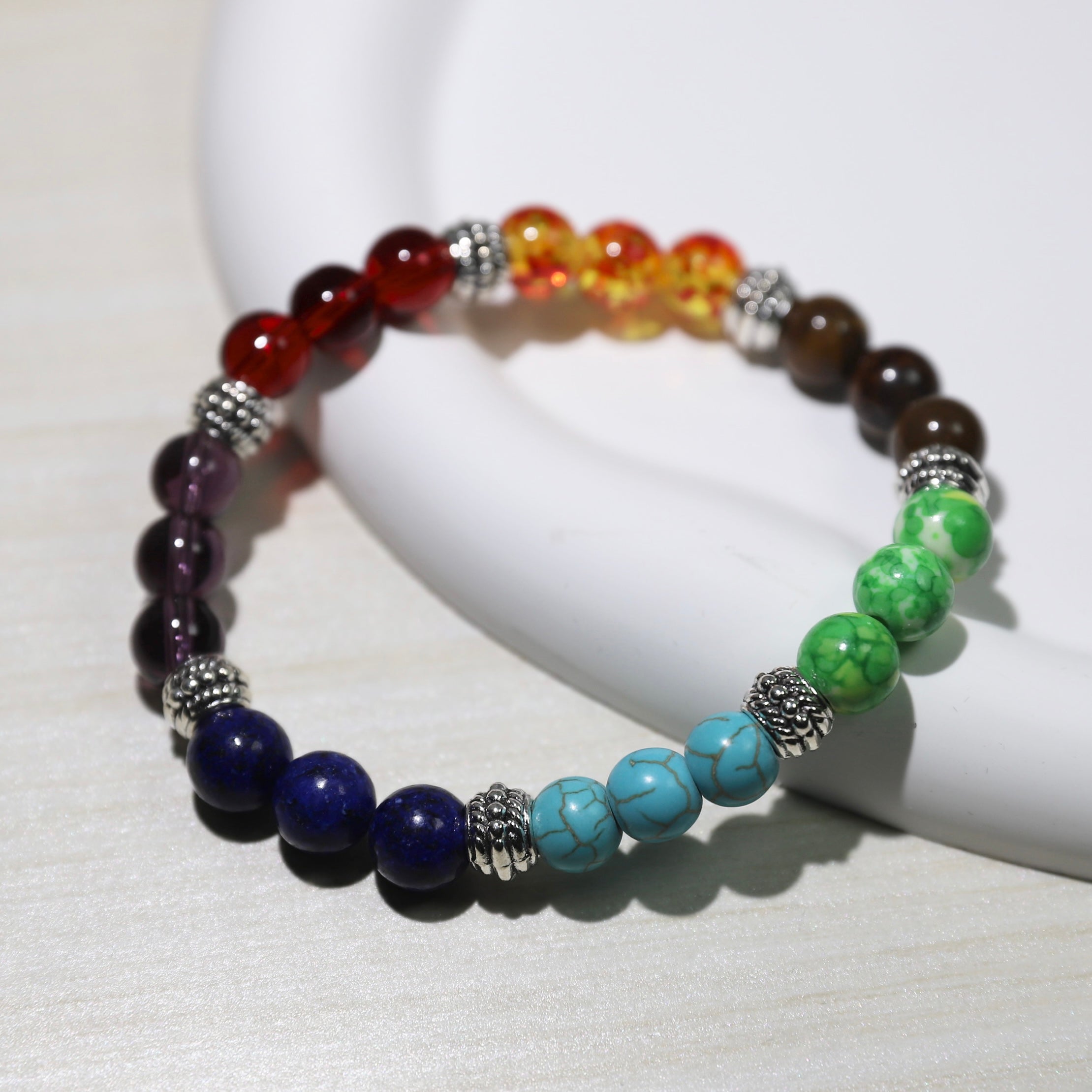 7 Chakra Stones Crystals Balance Bracelet