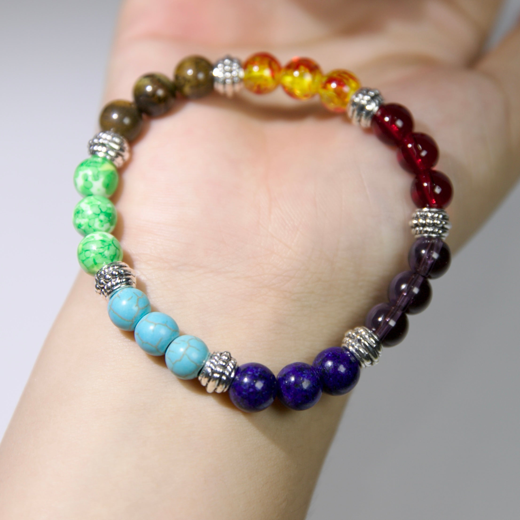 7 Chakra Stones Crystals Balance Bracelet