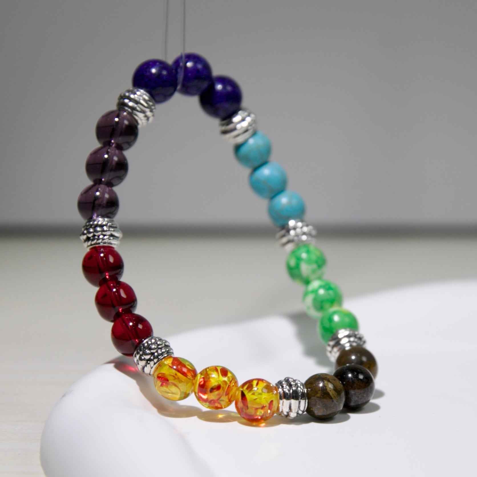 7 Chakra Stones Crystals Balance Bracelet