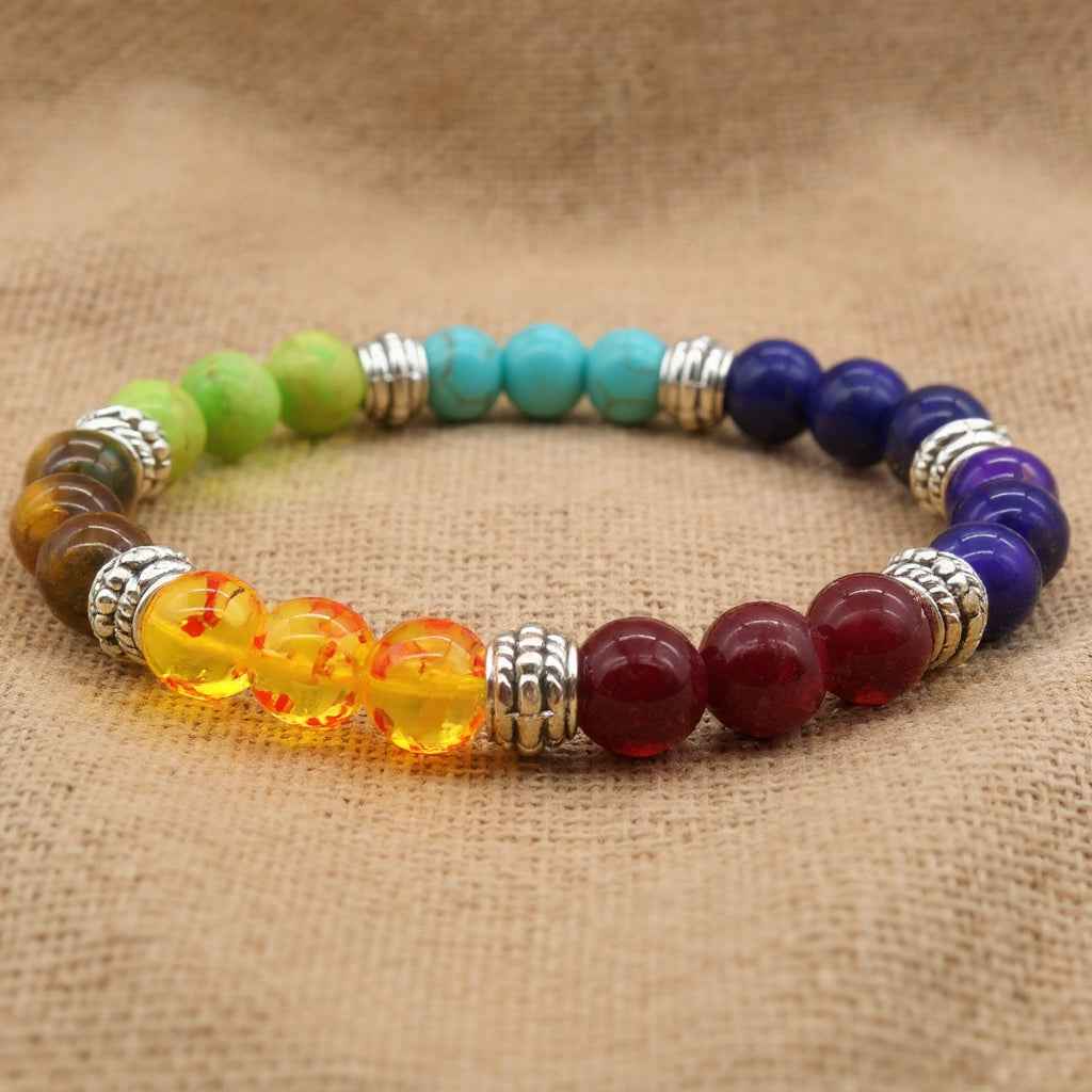 7 Chakra Stones Crystals Balance Bracelet