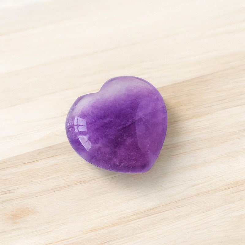 Natural Amethyst Heart-Shaped Healing Crystals 2