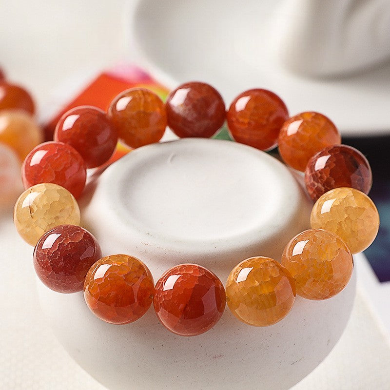 Natural Dragon Scale Agate Bracelet