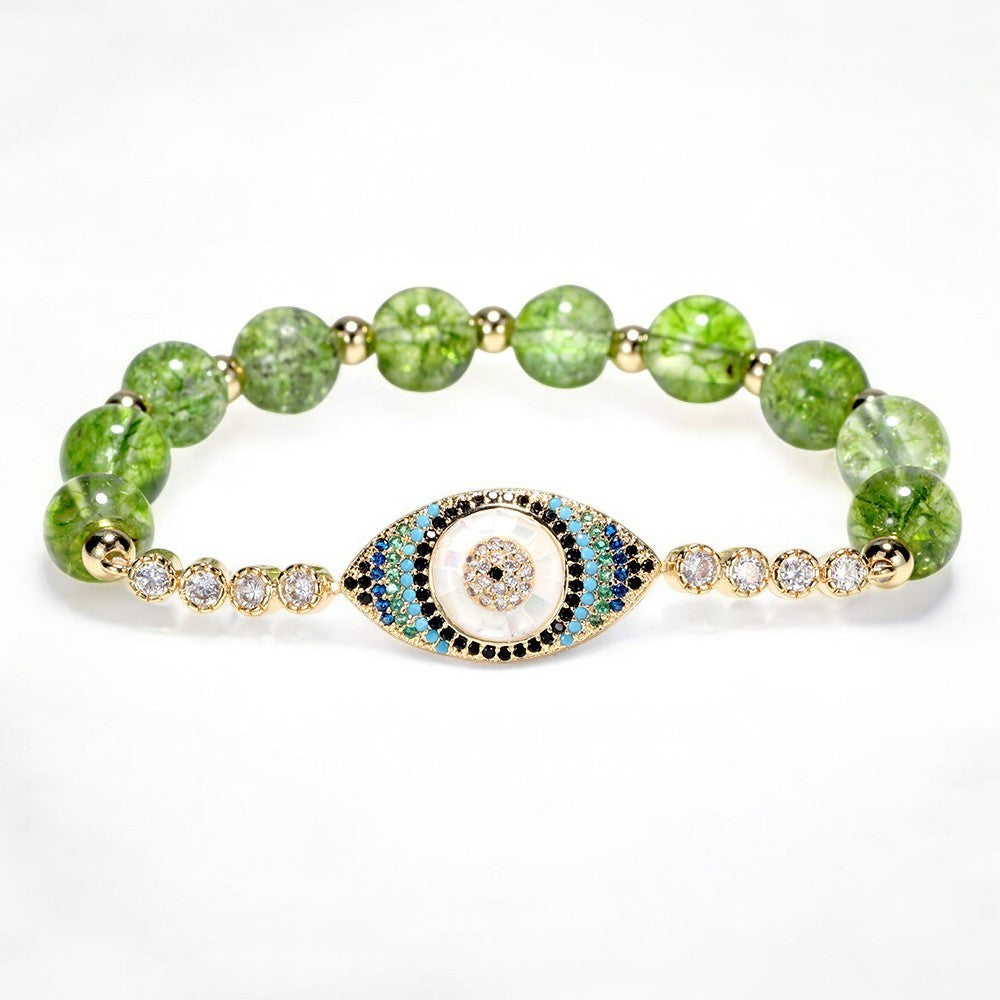 Peridot Evil Eye Protection Bracelet 1