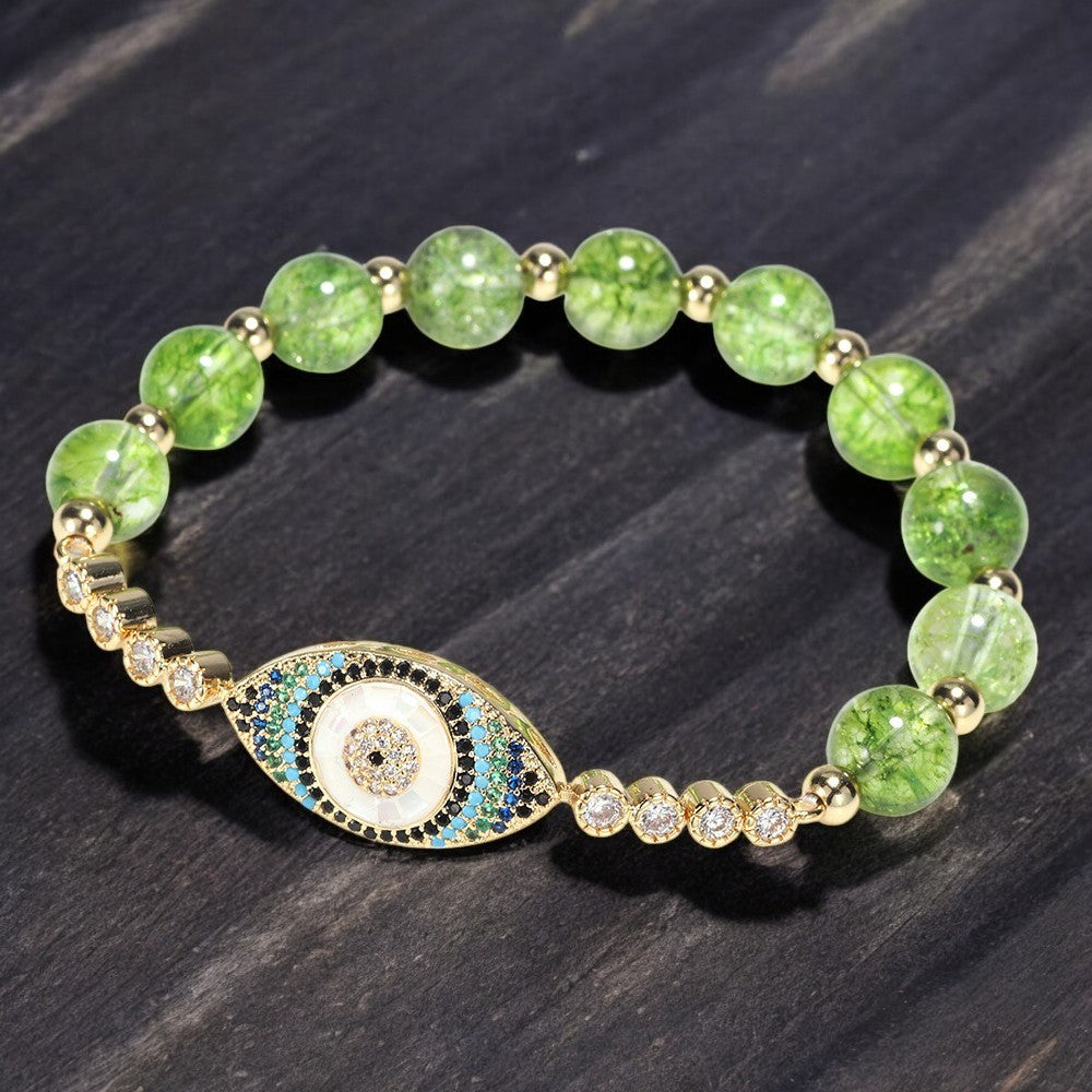 Peridot Evil Eye Protection Bracelet 4
