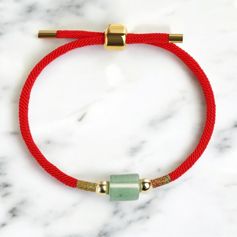 Tibetan Aventurine Beaded String Bracelet 1