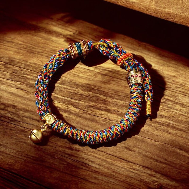 Tibetan Om Mani Padme Hum Carved Amulet Bracelet 2