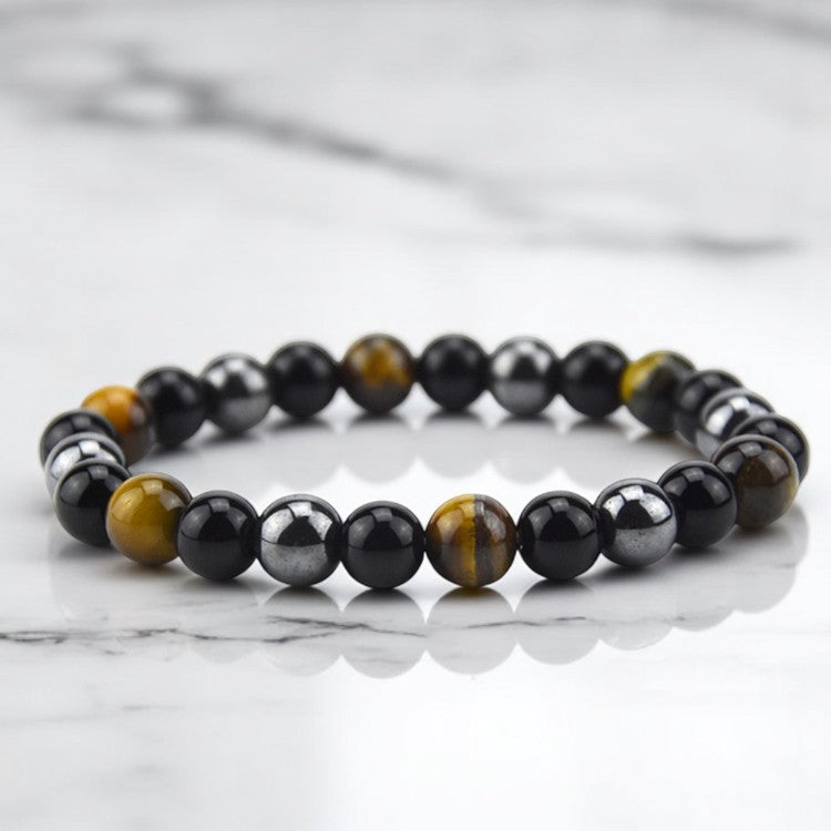 Triple Protection Feng Shui Bracelet with marble backdrop