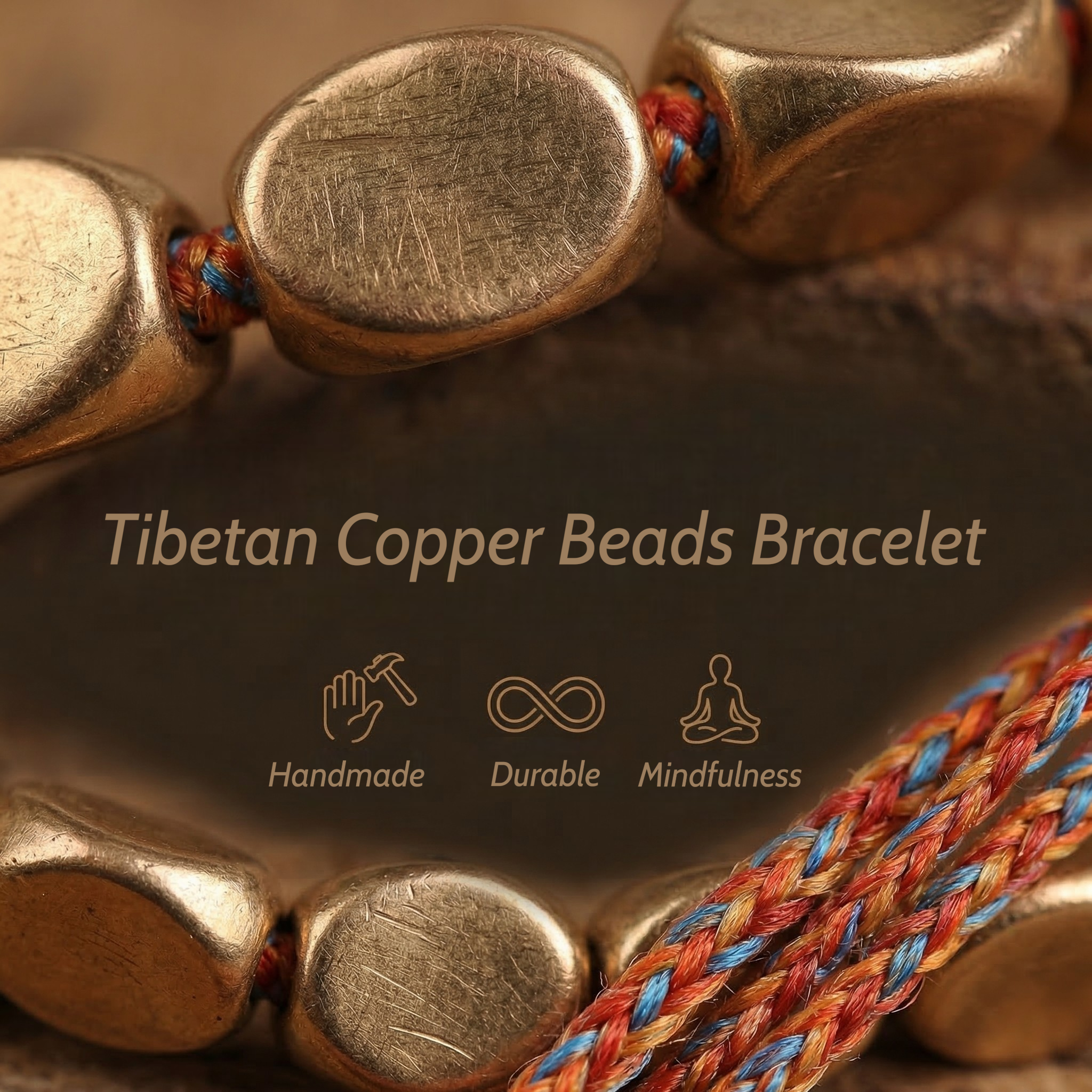 Tibetan Copper Beads Bracelet