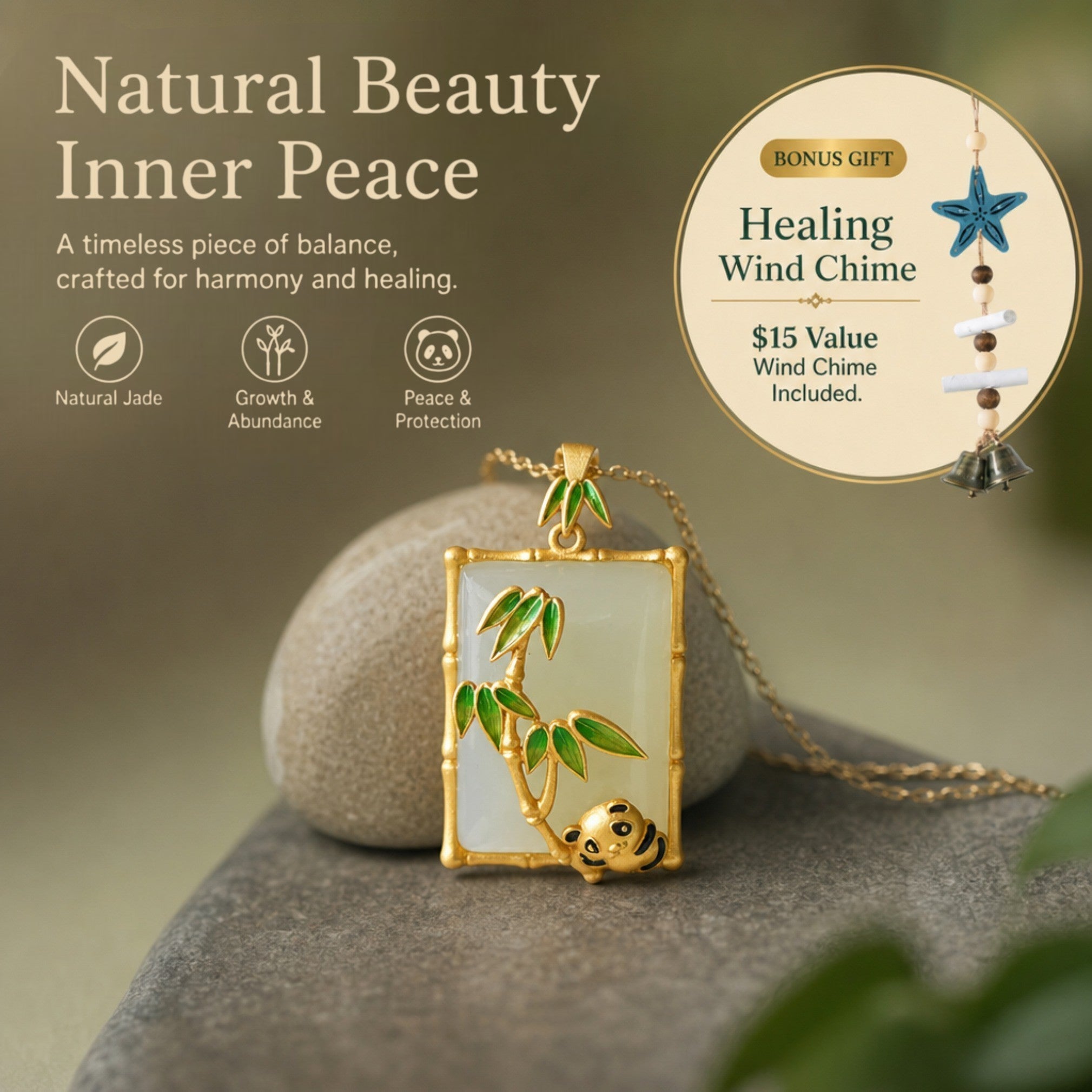 Jade Pendant Bracelet Abundance Luck Energy Spiritual Crystal Chakra Wellness Jewelry