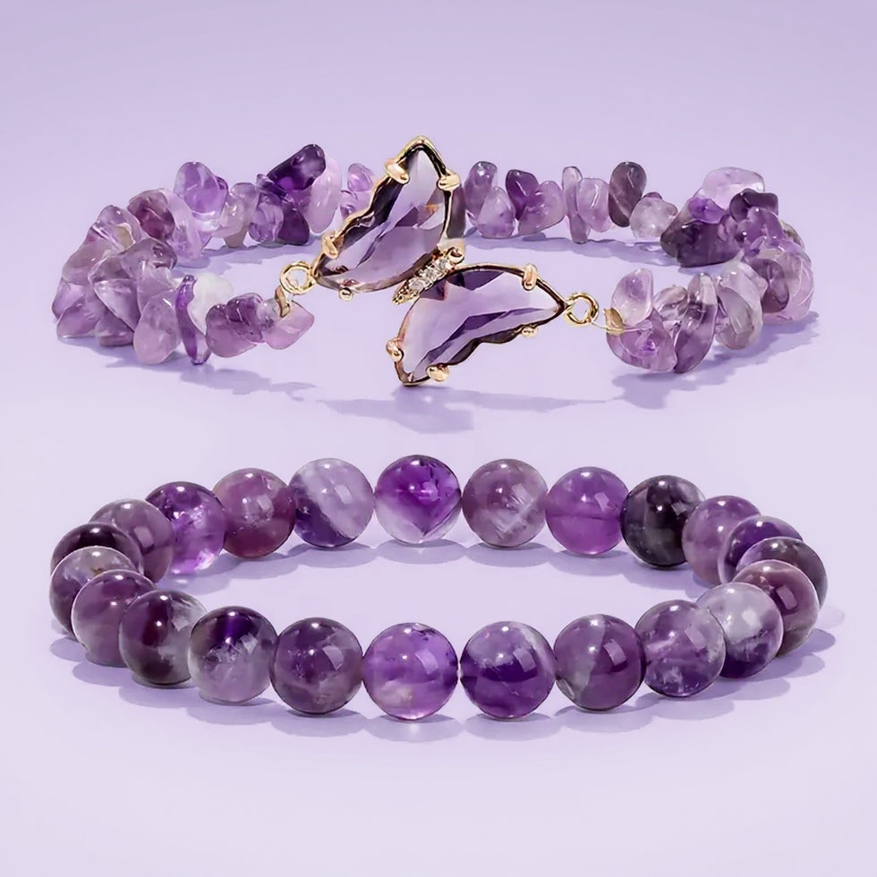 Amethyst Zodiac Crystal Set
