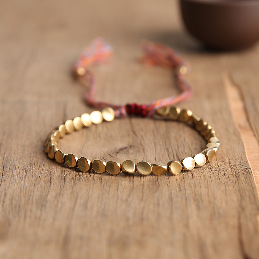 Brass Astrology Protection Bracelet