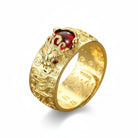 Orgone Gold Flake Inlay Cuff Bangle Negative Energy Protection Emotional Balance Statement Bracelet