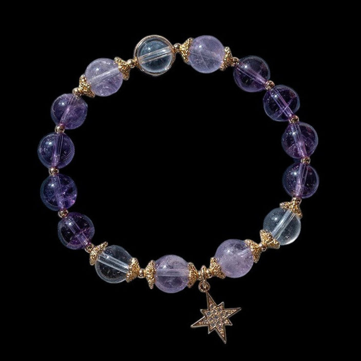 Amethyst Sparkling Star Bracelet2