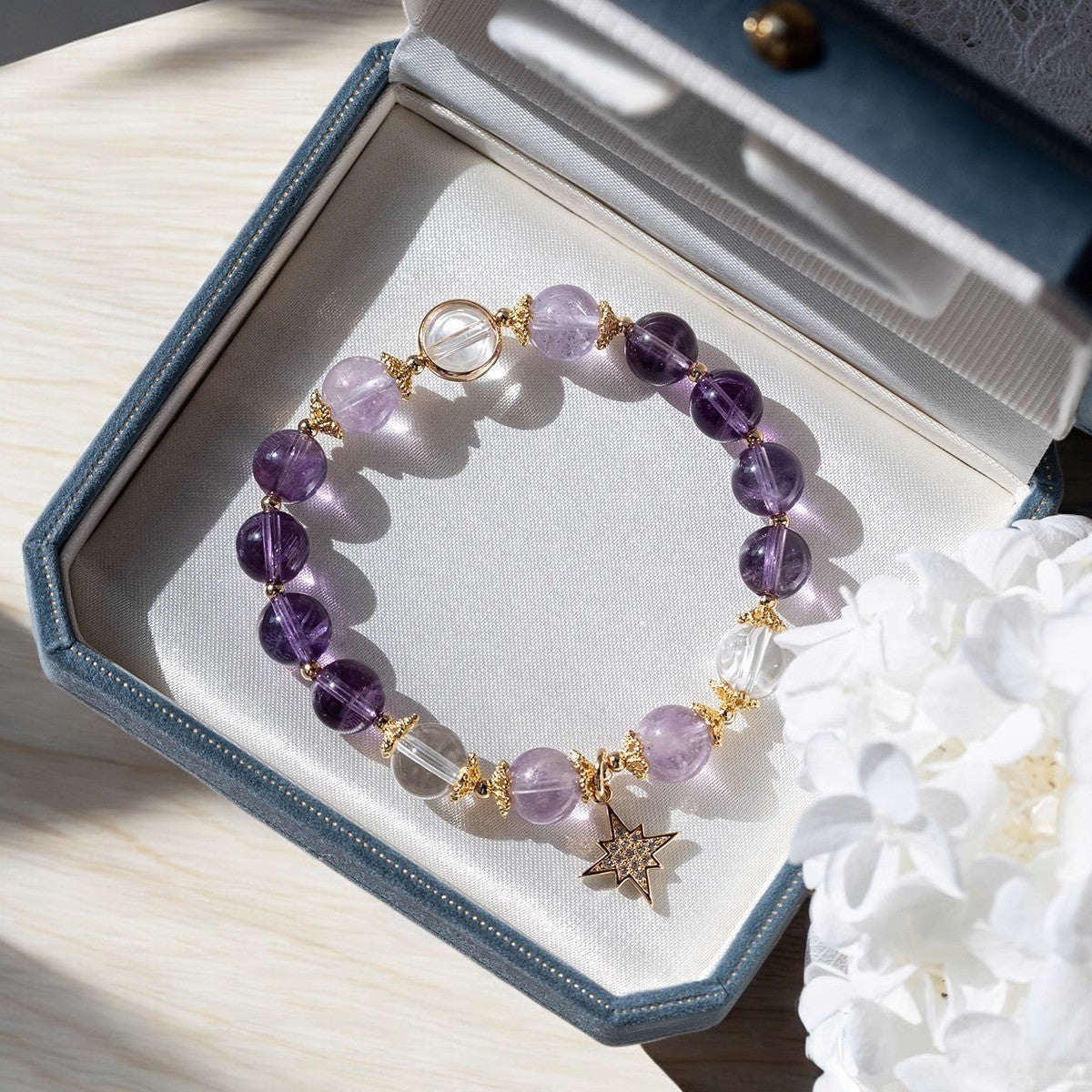 Amethyst Sparkling Star Bracelet3