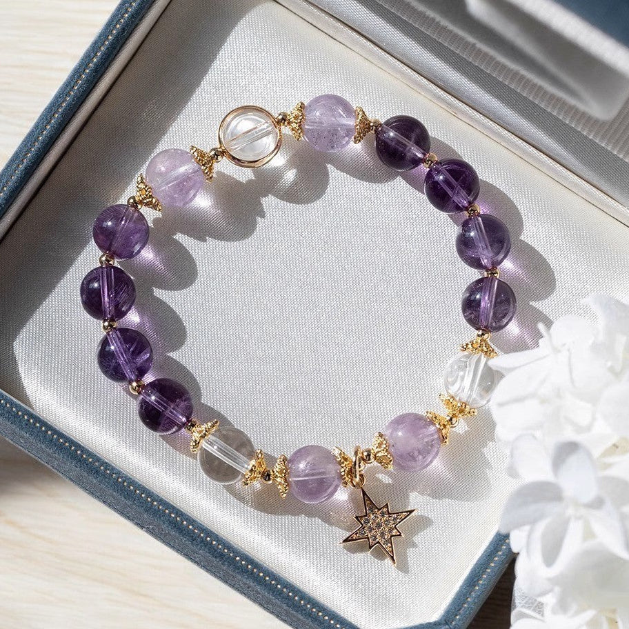 Amethyst Sparkling Star Bracelet3