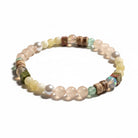 Natural Mixed Earth Stone Braided Bracelet Boho Grounding Energy Chakra Healing Beaded Cord