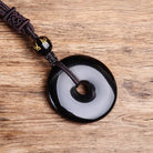 Black Obsidian Peace Buckle Wealth Necklace 3