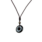 Black Obsidian Peace Buckle Wealth Necklace 4