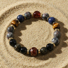 Mixed Natural Chakra Stone Bracelet Earth Grounding Energy Boho Beach Lifestyle Jewelry