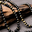 Golden Sheen Obsidian 108 Beads Bracelet Necklace