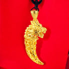 Lucky Dragon Wolf Tooth Pendant Necklace 2