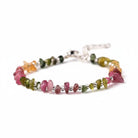 Multicolor Tourmaline Tiny Bead Braided Bracelet Chakra Alignment Dainty Spiritual Jewelry