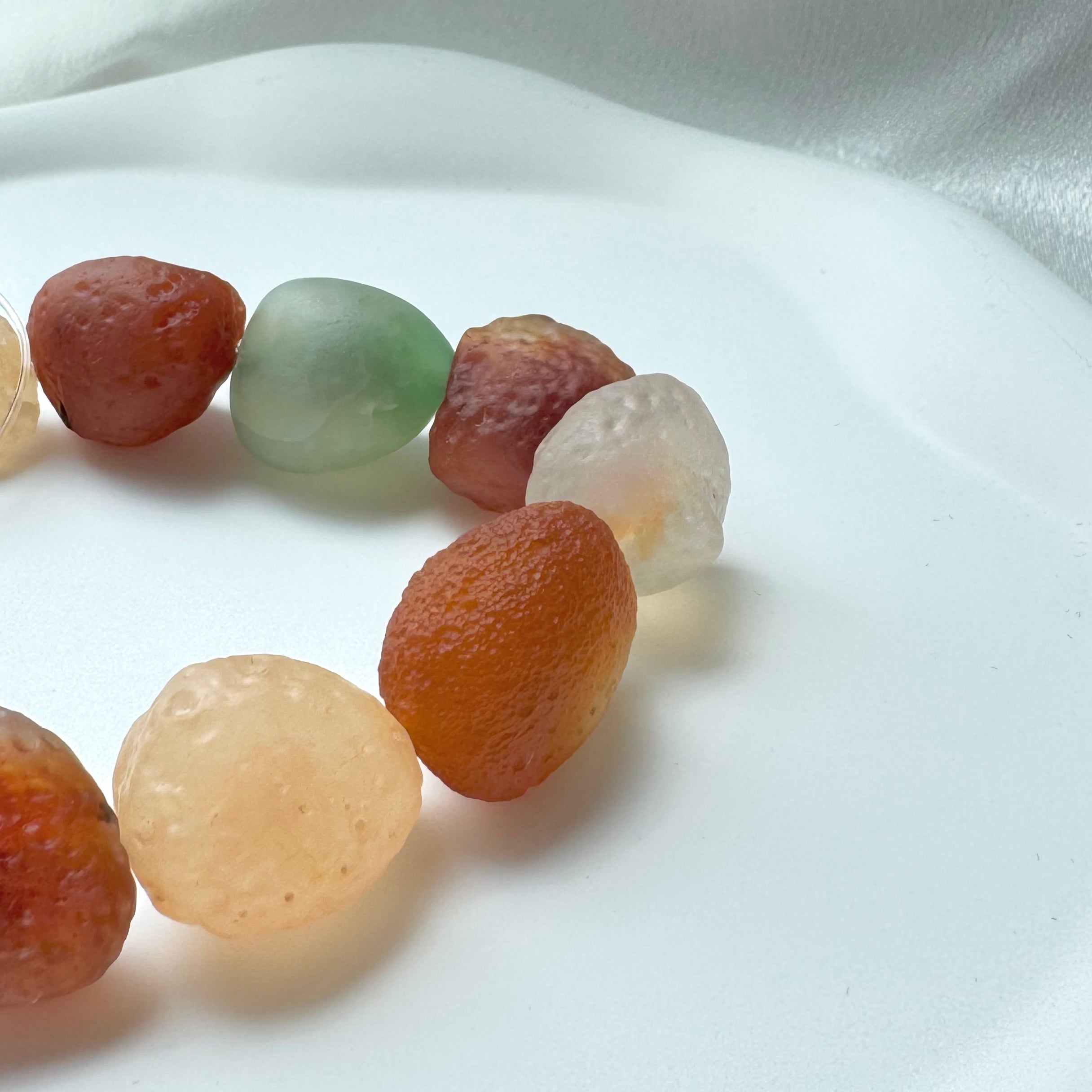 Natural Agate Rough Gemstone Bracelet