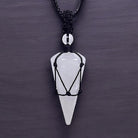 Natural Crystal Hand Woven Pointed Pendant7