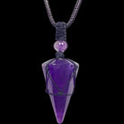 Natural Crystal Hand Woven Pointed Pendant9