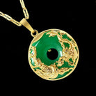 Natural Jade Dragon and Phoenix Wealth Necklace 1