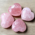 Natural Rose Quartz Heart-Shaped Love Crystals 1