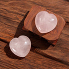 Natural Rose Quartz Heart-Shaped Love Crystals 4