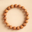 Peach Wood Beads Bracelet