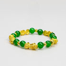 Pixiu Green Agate Bracele