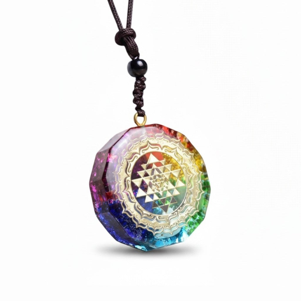 7 Chakra Orgone Pendant Necklace Energy Healing Spiritual Aura Balance Crystal Orgone Jewelry