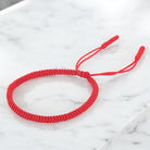 Tibetan Knot Buddhist Lucky Bracelet red
