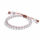 Light Tone Thin Braided Stone Bracelet Minimalist Spiritual Chakra Calming Energy Jewelry