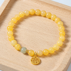 Natural Citrine Bracelet Lifestyle Product Shot Wealth Manifestation Spiritual Crystal Accessory