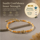 Orange Calcite Strength Bracelet Sacral Chakra Healing Crystal Manifestation Spiritual Jewelry